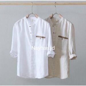 Kemeja Linen Pria Casual Fit